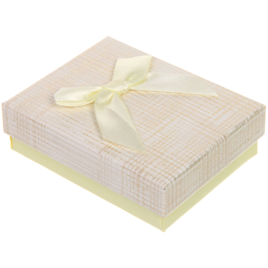 Цена за 4 шт. Коробка подарочная "With love" 9*7*3 см, Лимонный