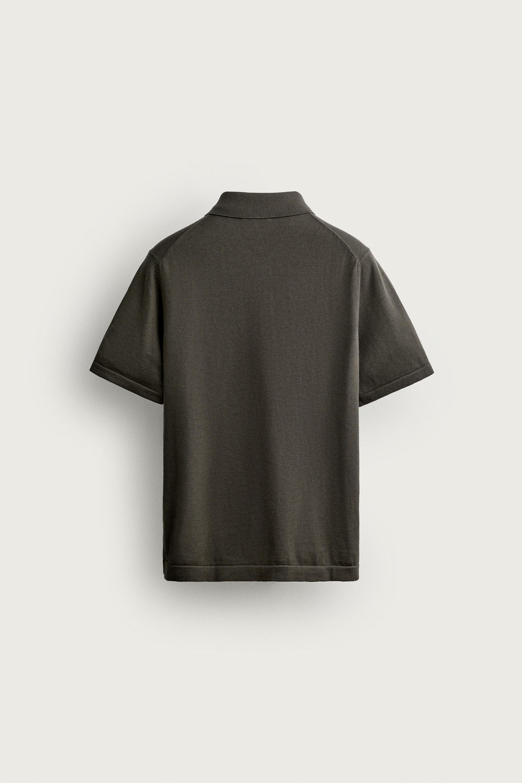 CAMISA PUNTO RELAXED FIT / Verde gris - Zara фото 9