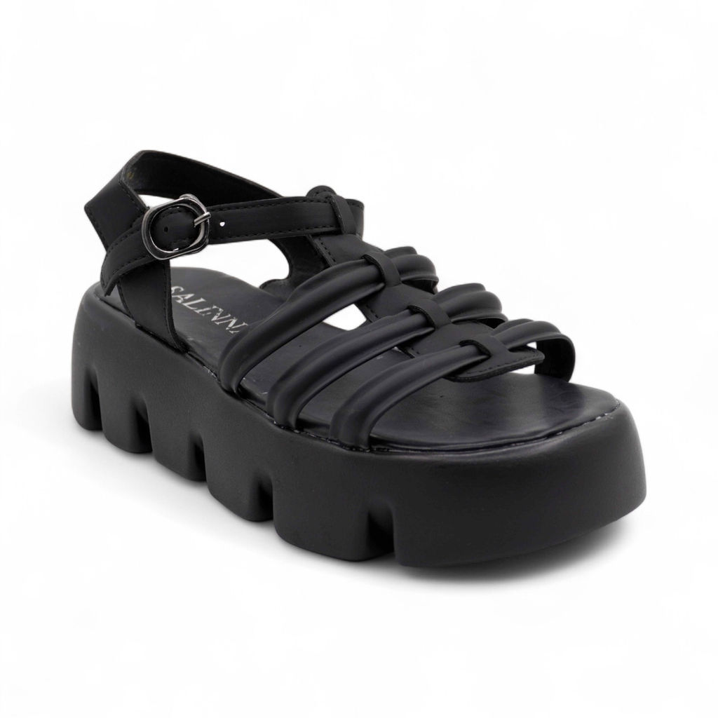 Женские босоножки L38-3GY черные