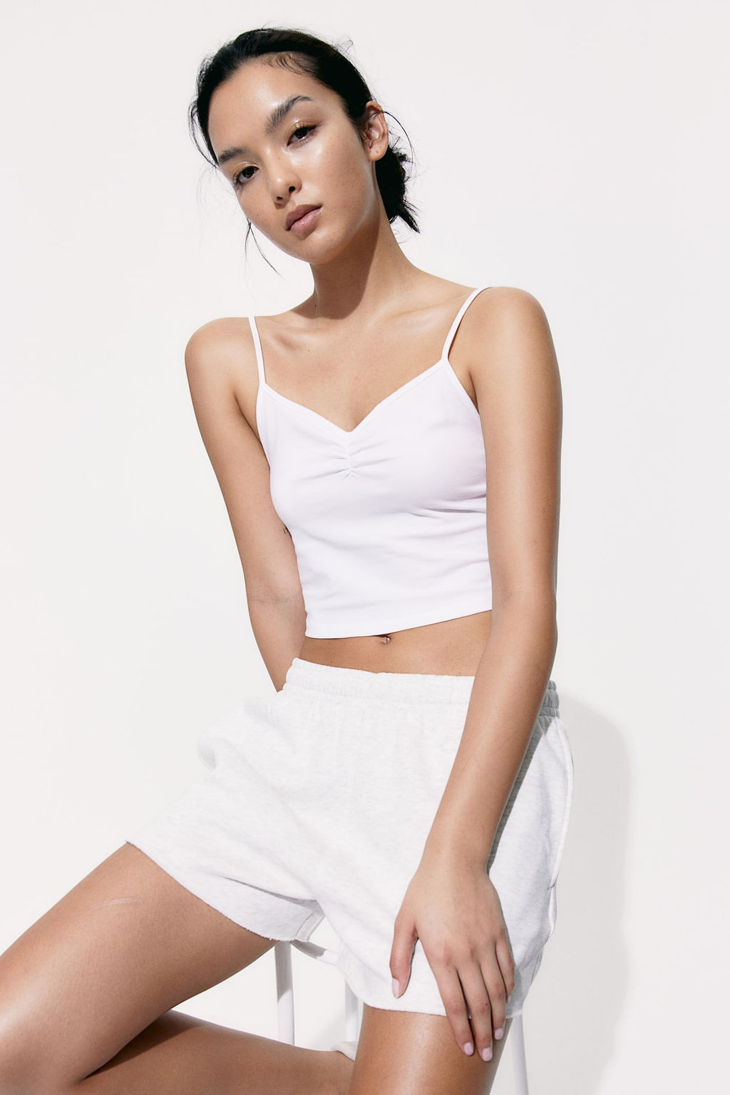 Top cropped de tirantes - H&m фото 2