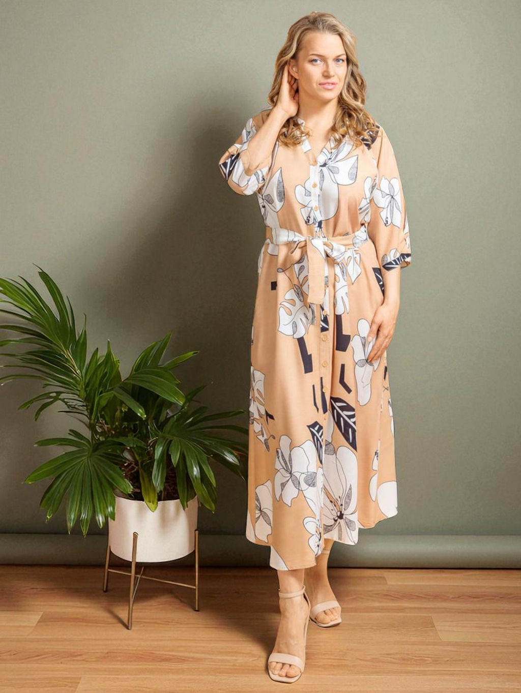 Платье (вискоза) №25-460-1 (Лето-2025)