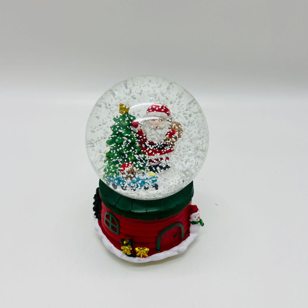 Новогодний декор - Снежный шар 16 см (стекло, свет, музыка) в ассортименте - Ип лебедев о.ю фото 13