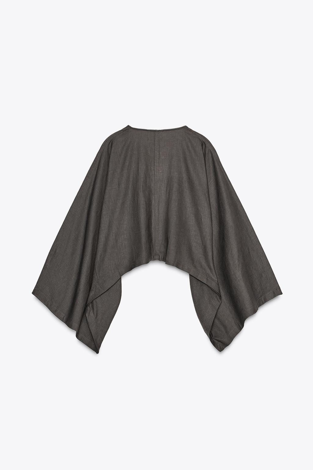 ASYMMETRIC CAPE KIMONO - Zara фото 21