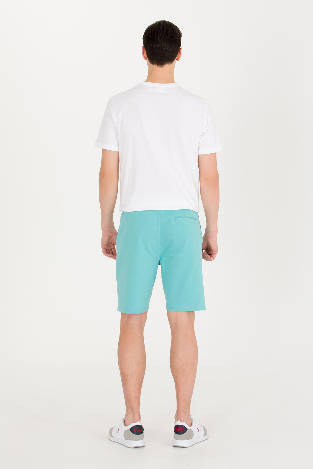 Мужские трикотажные шорты мятного цвета - U.s. polo assn фото 5