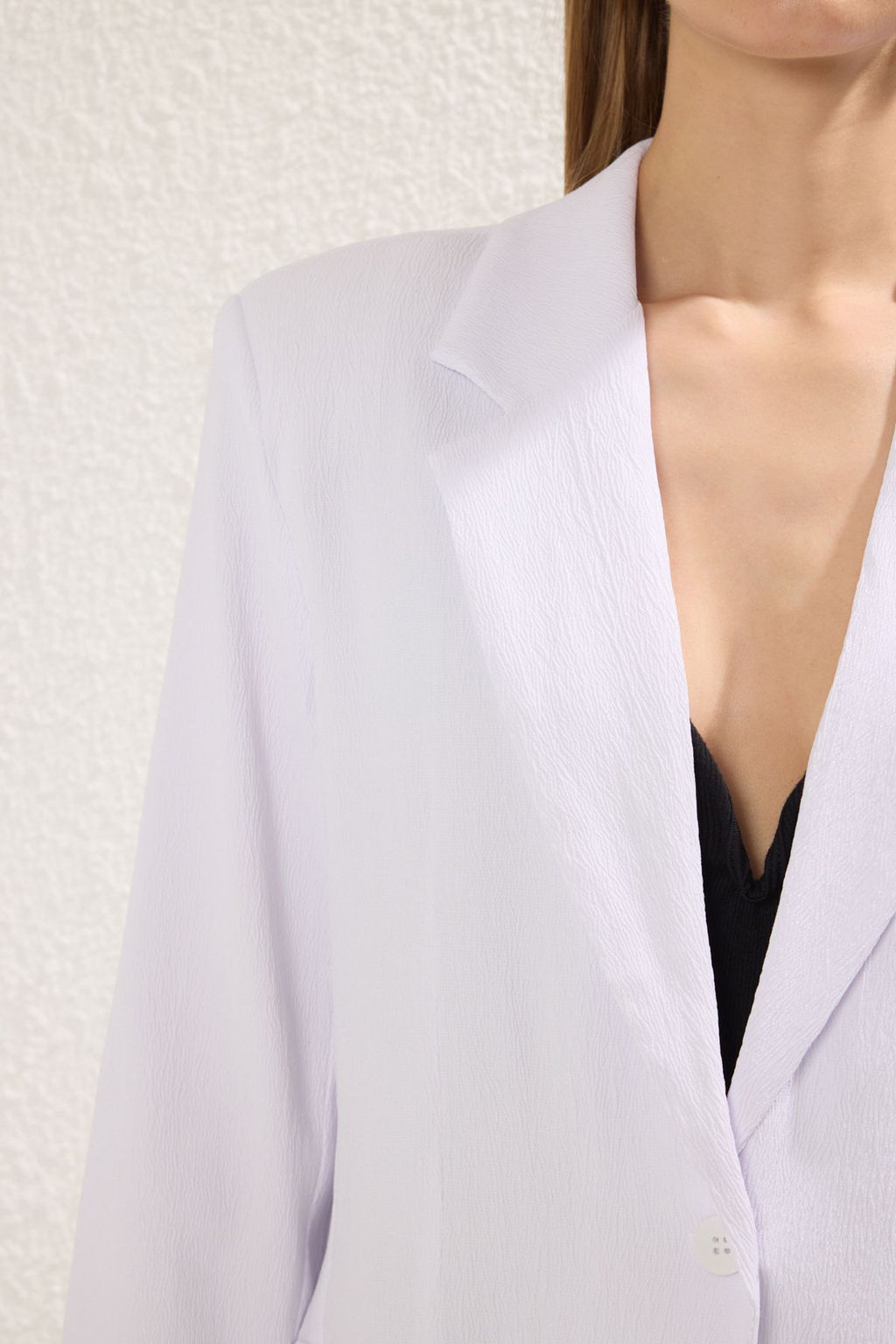 TRENDYOLMILLA Beyaz Vatkal? Oversize Blazer Ceket TWOSS25BC00033 фото 4