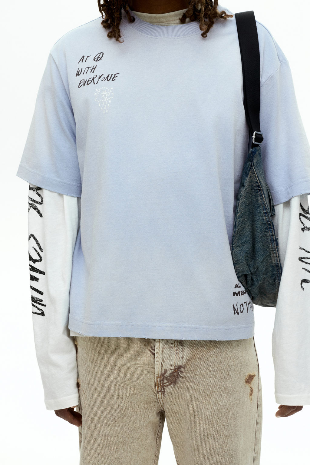 Camiseta con estampado Oversized Fit - H&m фото 7