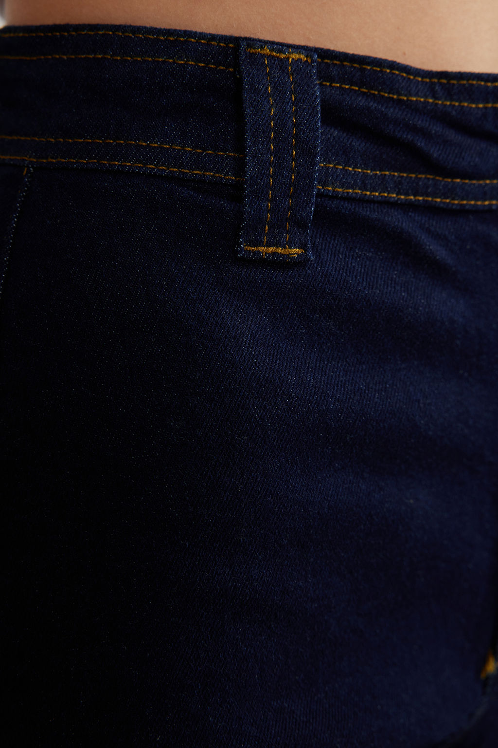 Mavi Fitted Dikis Detayl? Yuksek Bel Denim Sort TWOSS24SR00015 - Trendyolmilla фото 5