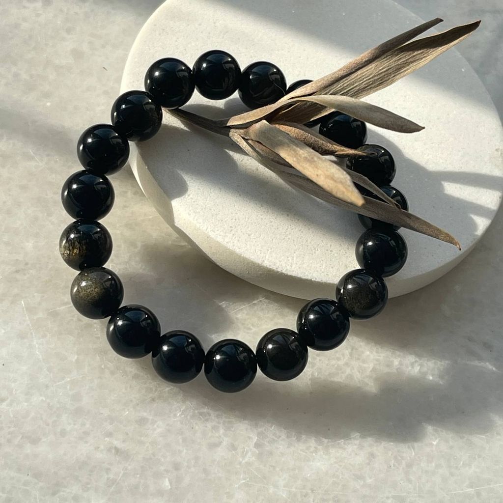 Браслет из золотистого Обсидиана 20,5 см