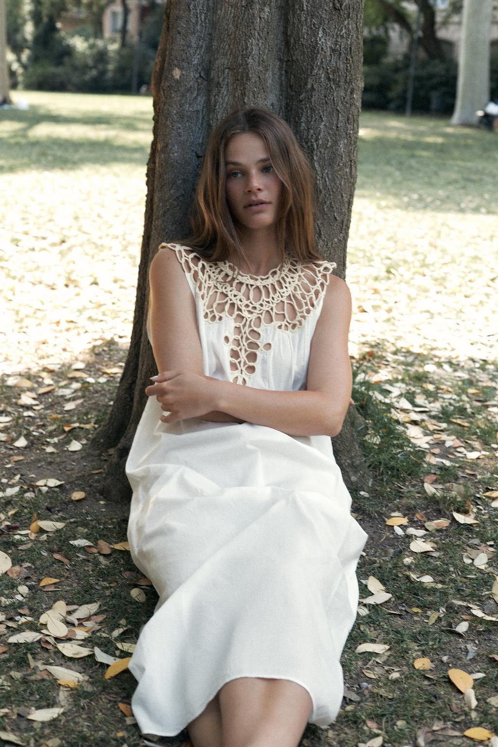 LIMITED EDITION COMBINATION COTTON DRESS - Zara фото 2