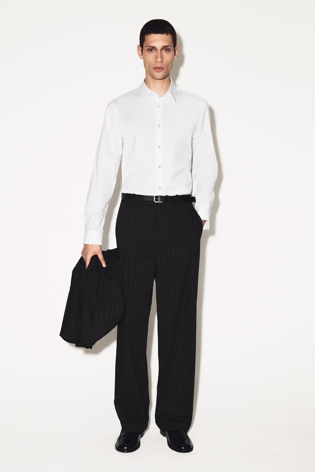 CAMISA SASTRE DE POPELINA DE ALGOD?N SLIM FIT - H&m фото 9