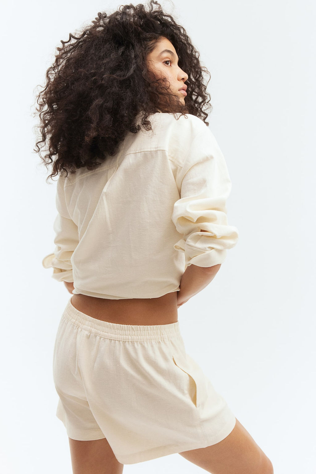 Pantalon corto de sarga con neps - H&m фото 3