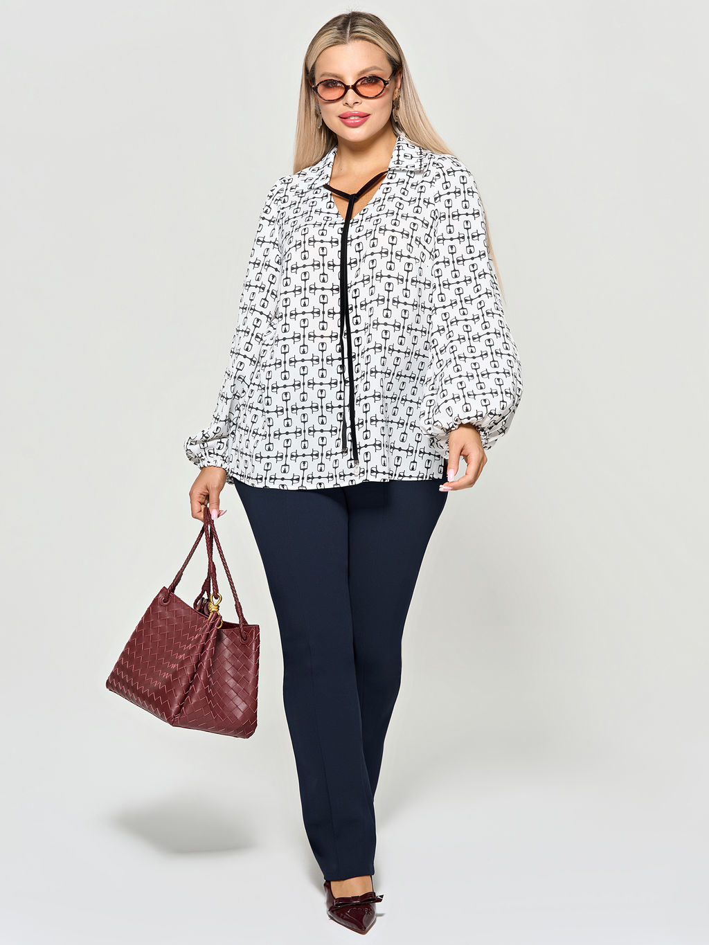 Блузка 0059-27п кремово-белый - Dora фото 62