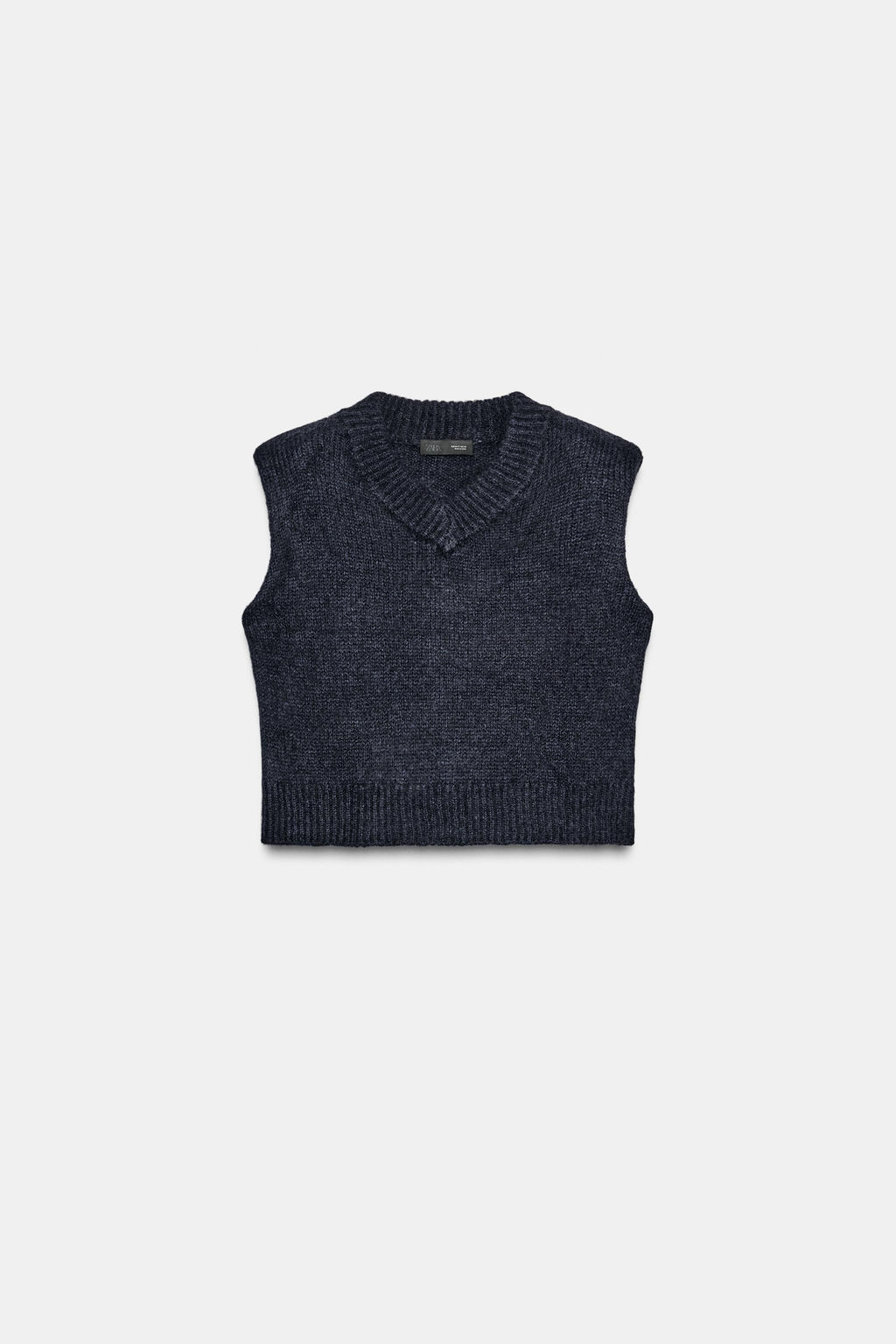WOOL AND ALPACA WAISTCOAT WITH SHOULDER PADS
