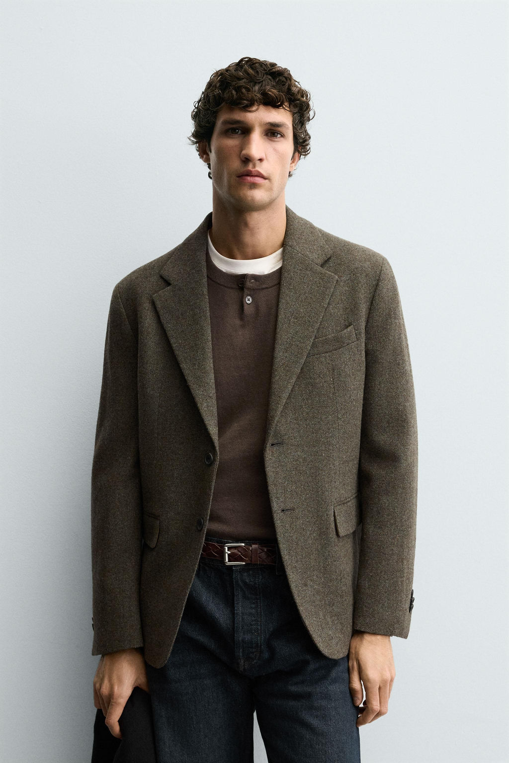 100% WOOL TEXTURED BLAZER - Zara фото 2