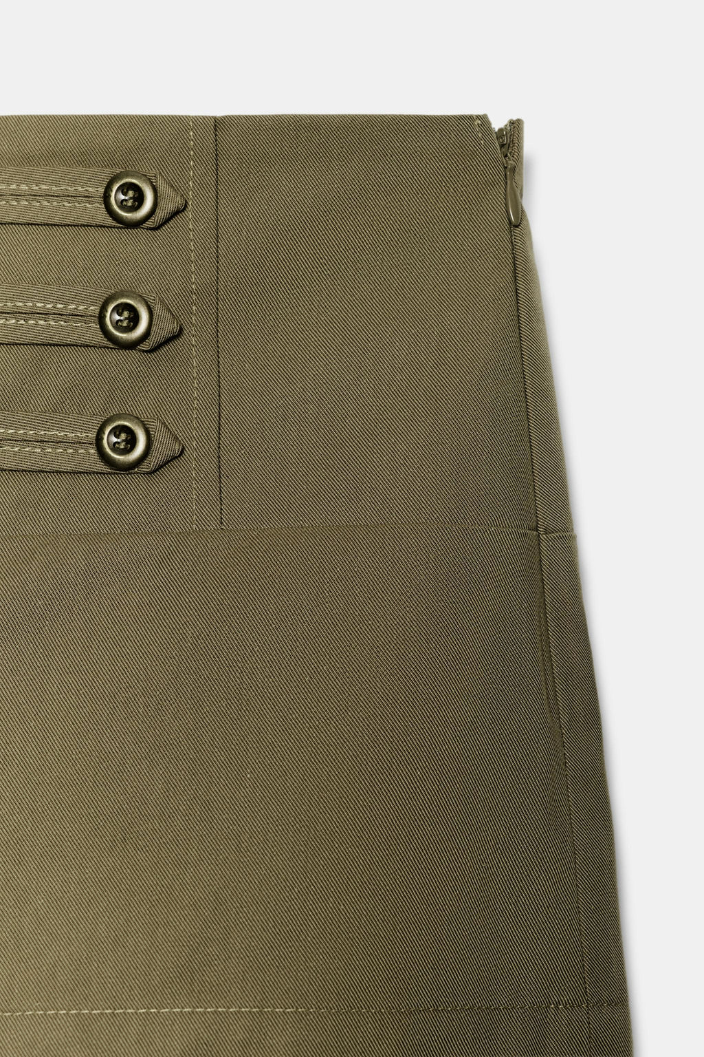 SHORTS MINI BOTONES / Khaki - Zara фото 7