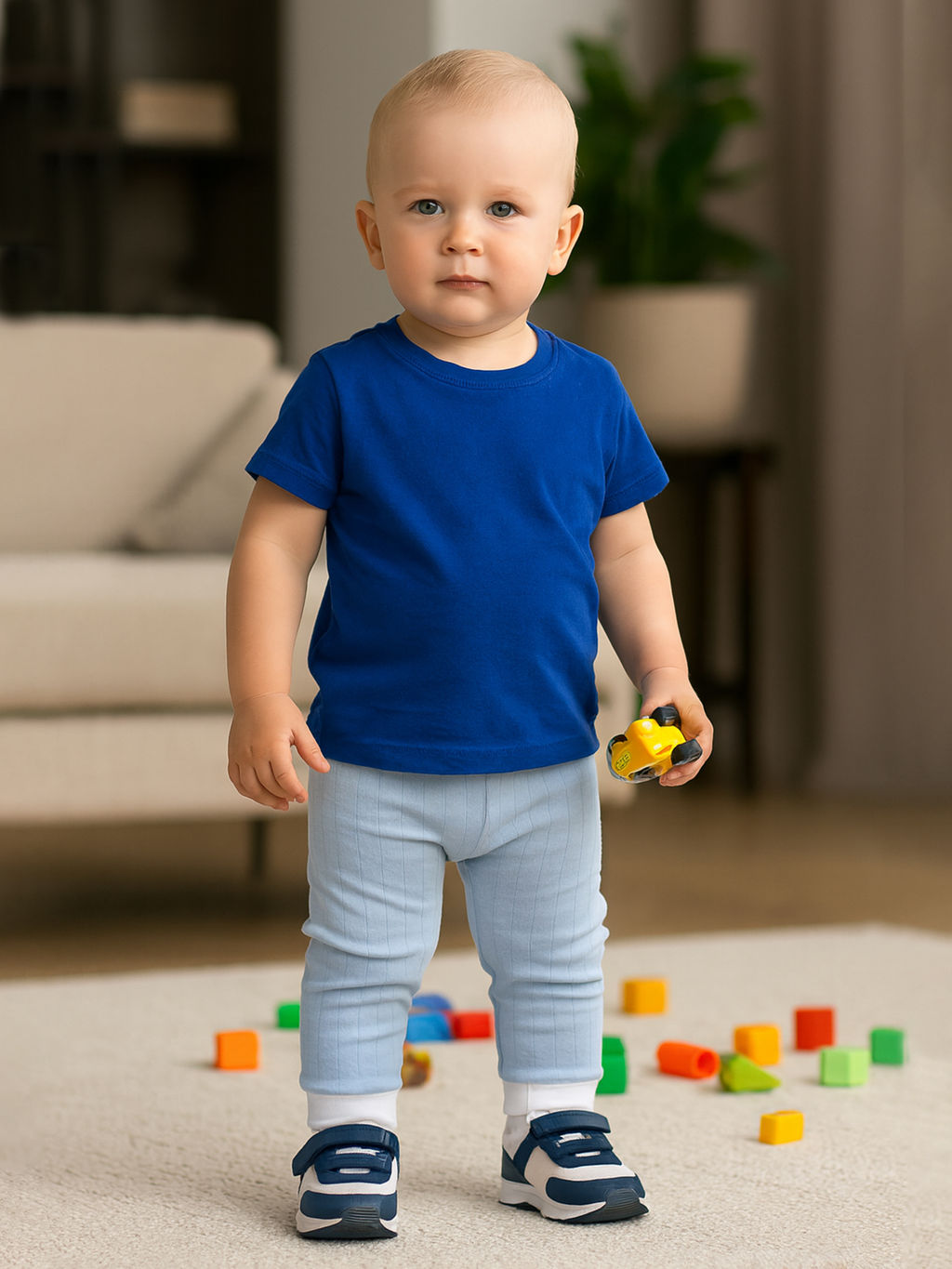 Ползунки-штанишки голубые 213г (68, 44)