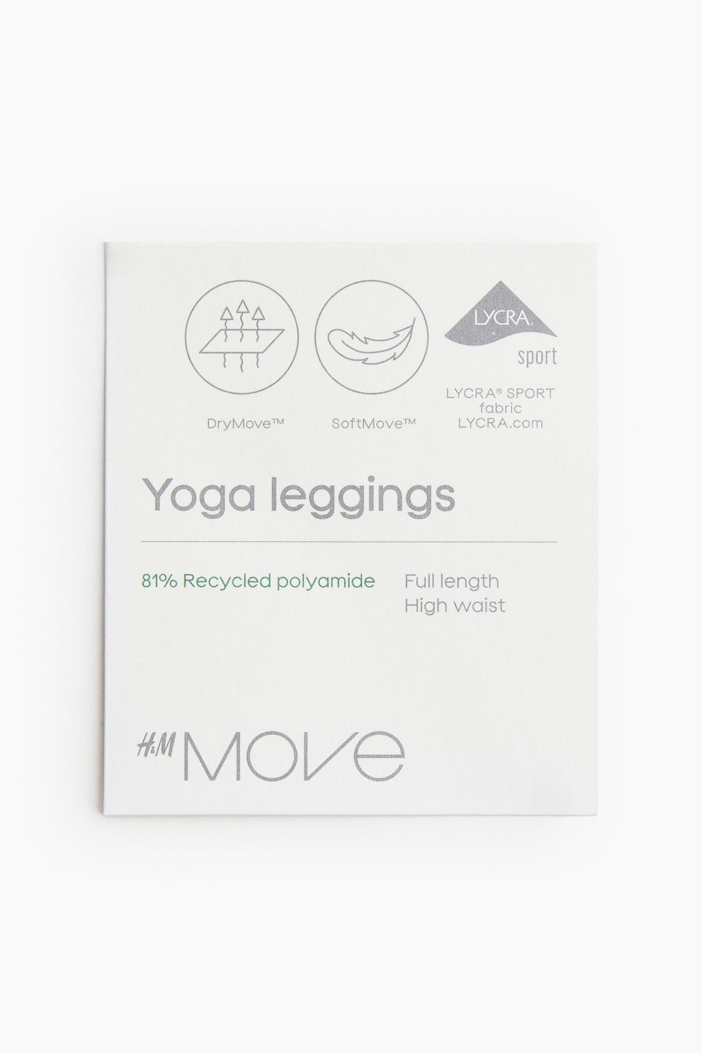Leggings de yoga con SoftMove Lycra® - H&m фото 9
