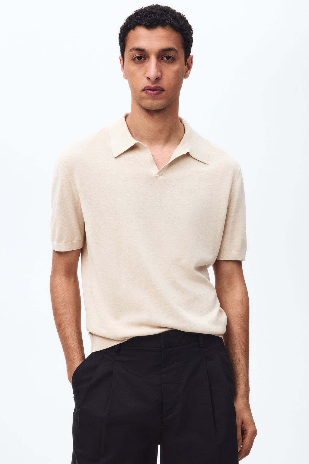 Polo en mezcla de seda Regular Fit - H&m фото 5