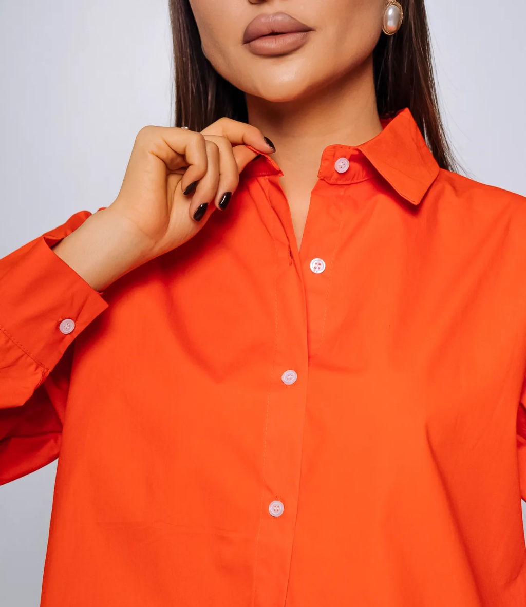 Рубашка #КТ3160 (8), оранжевый