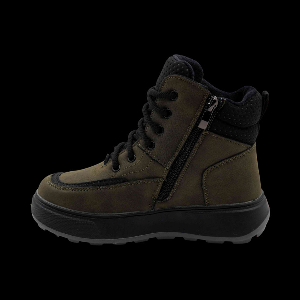 Ботинки зимние на меху С2429 зеленые