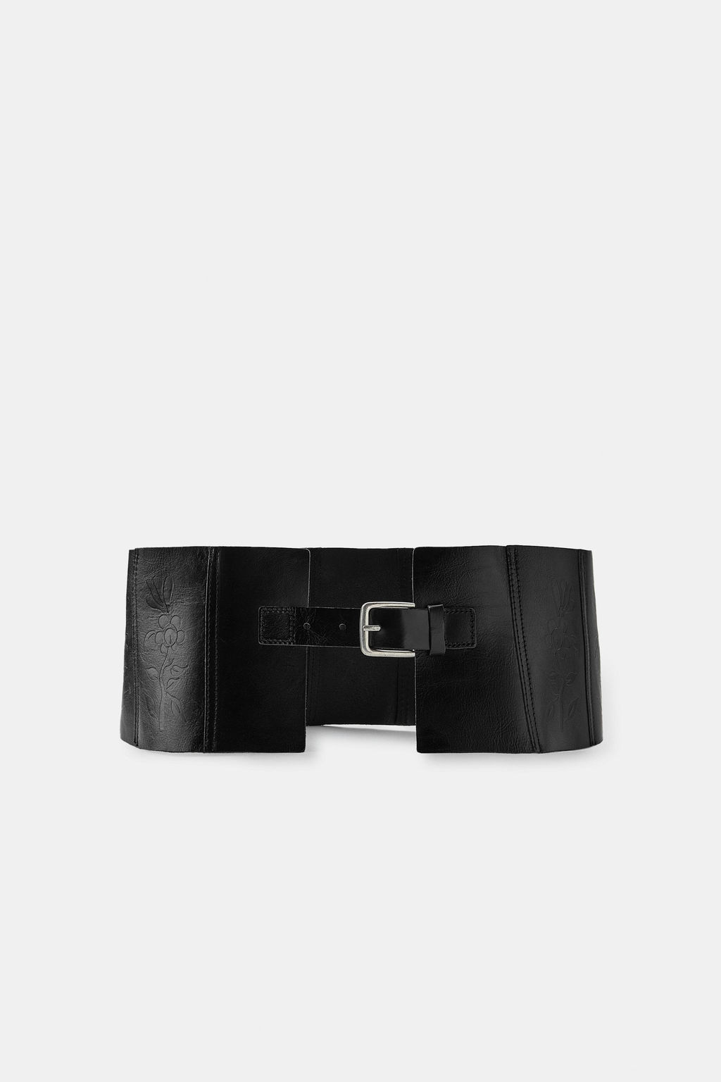TEXTURED LEATHER OBI BELT - Zara фото 4