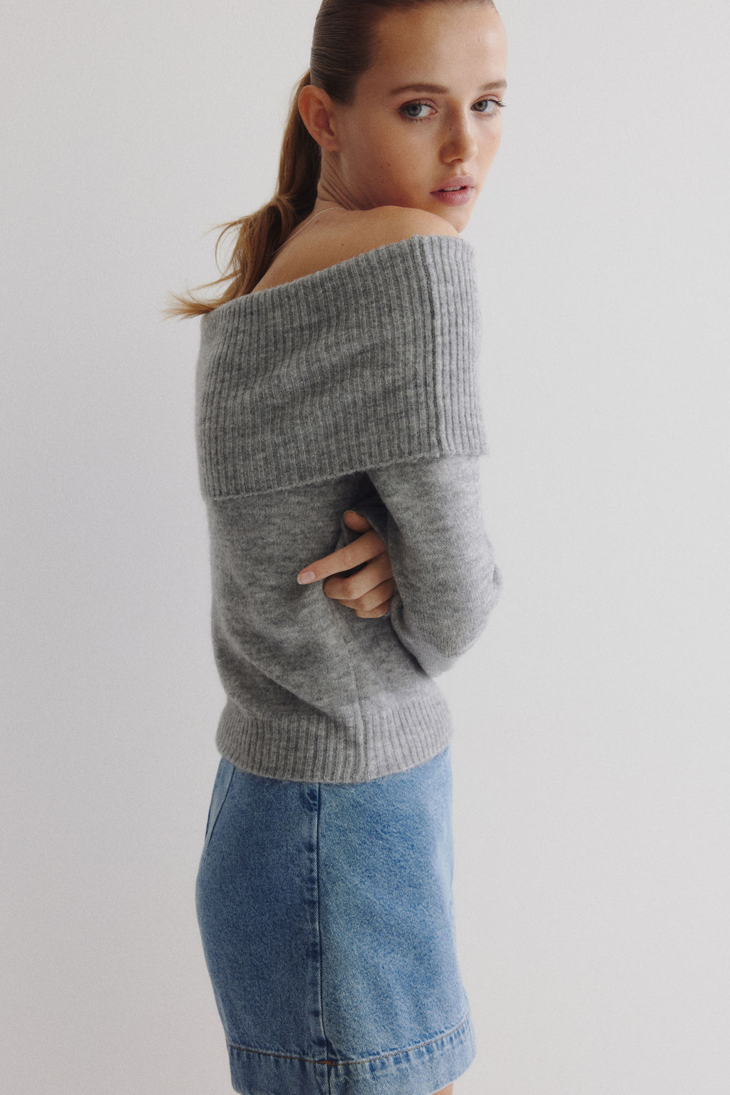 Jersey off-the-shoulder - H&m фото 5