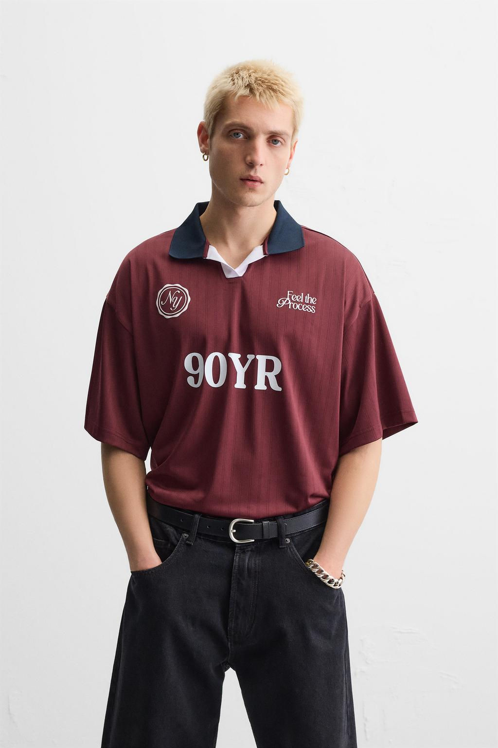 RETRO FOOTBALL TECHNICAL POLO SHIRT - Zara фото 2