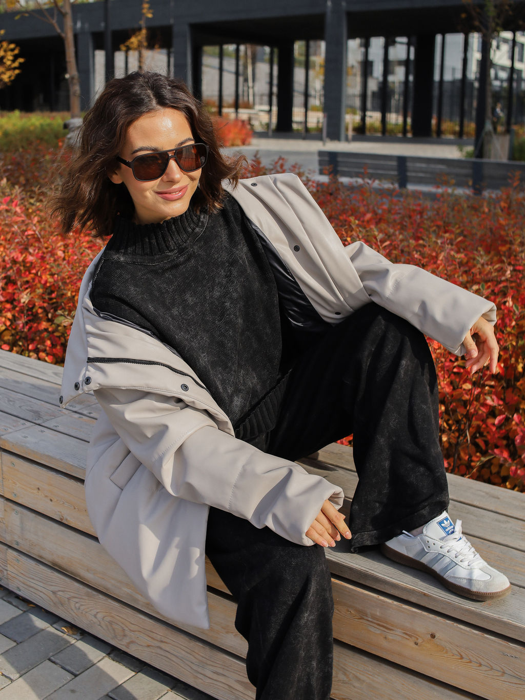 Костюм вязаный женский VARENKA, серый - Inzibe фото 18