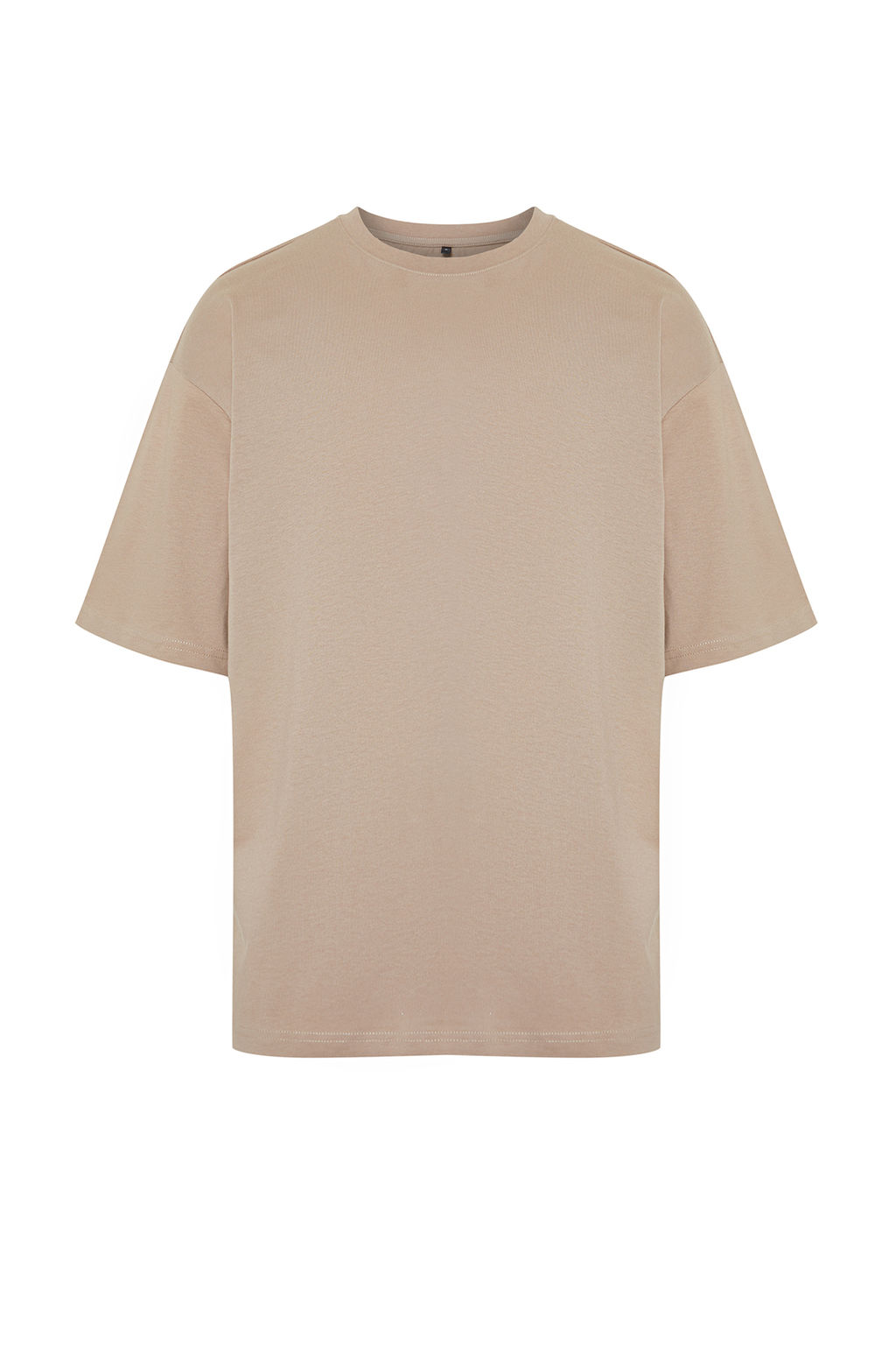 Vizon Oversize/Genis Kesim Basic %100 Pamuklu T-Shirt TMNSS22TS0318