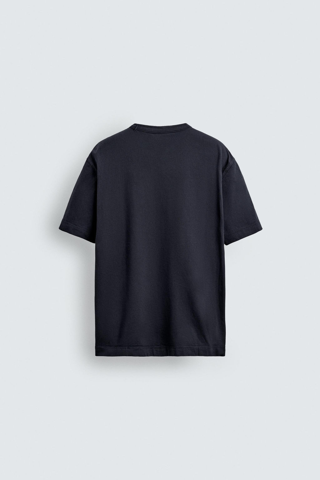 RELAXED FIT T-SHIRT WITH BINDING - Zara фото 8
