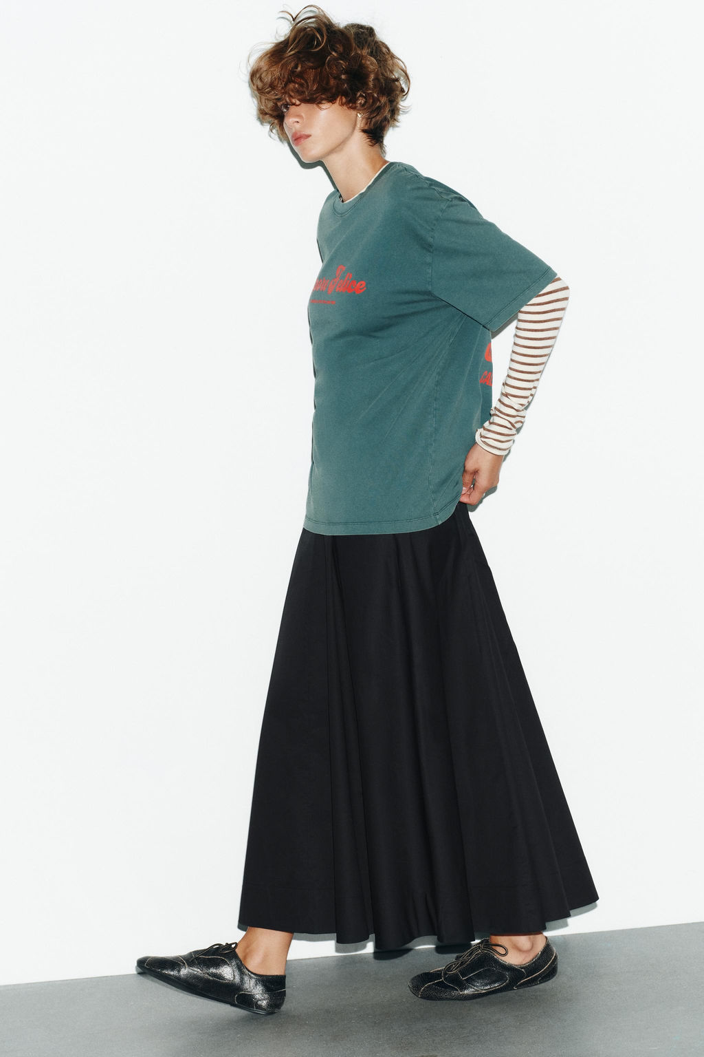 SLOGAN PRINT T-SHIRT - Zara фото 3