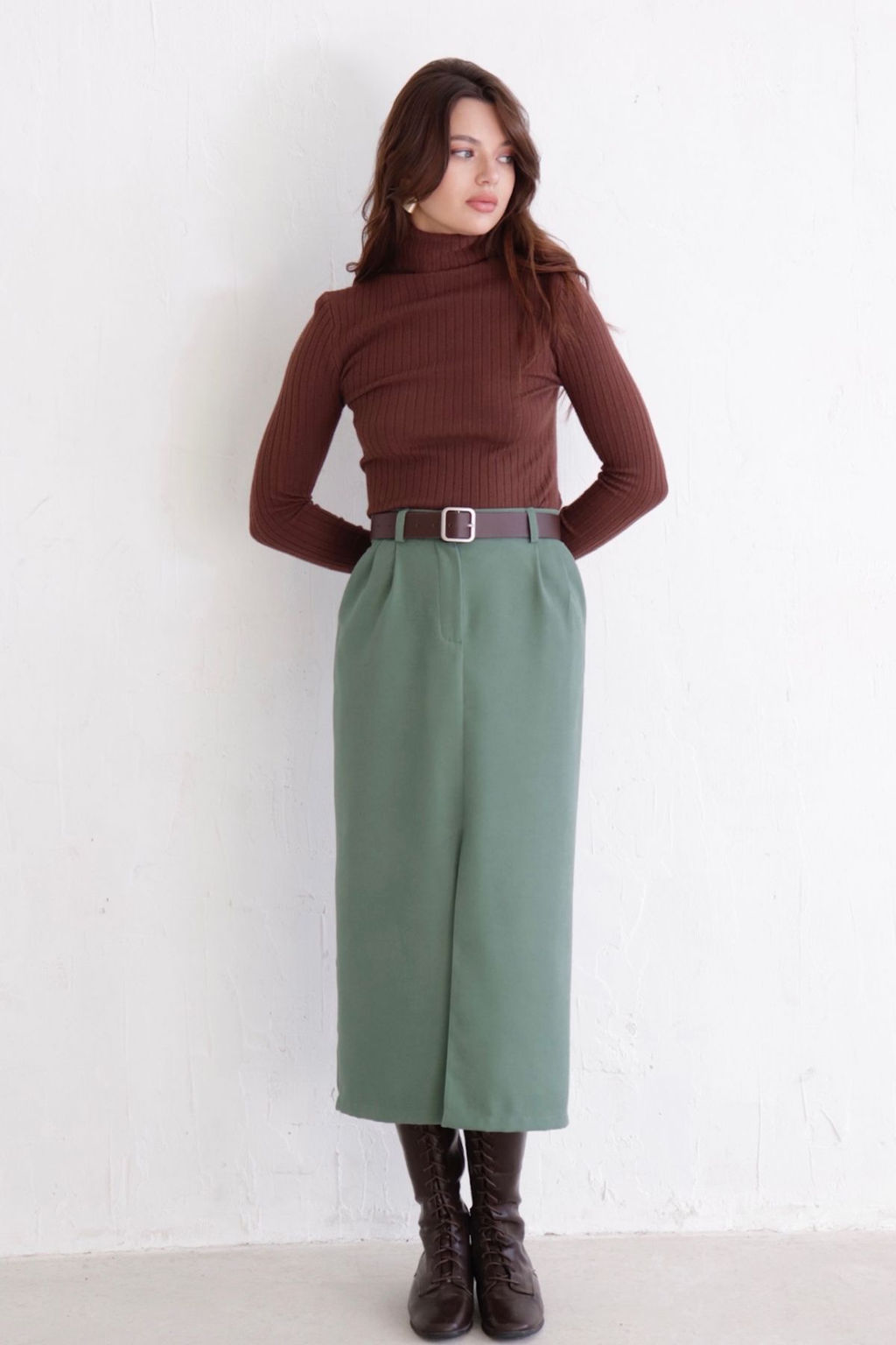 Юбка миди-макси с разрезом спереди - Martichelli фото 29