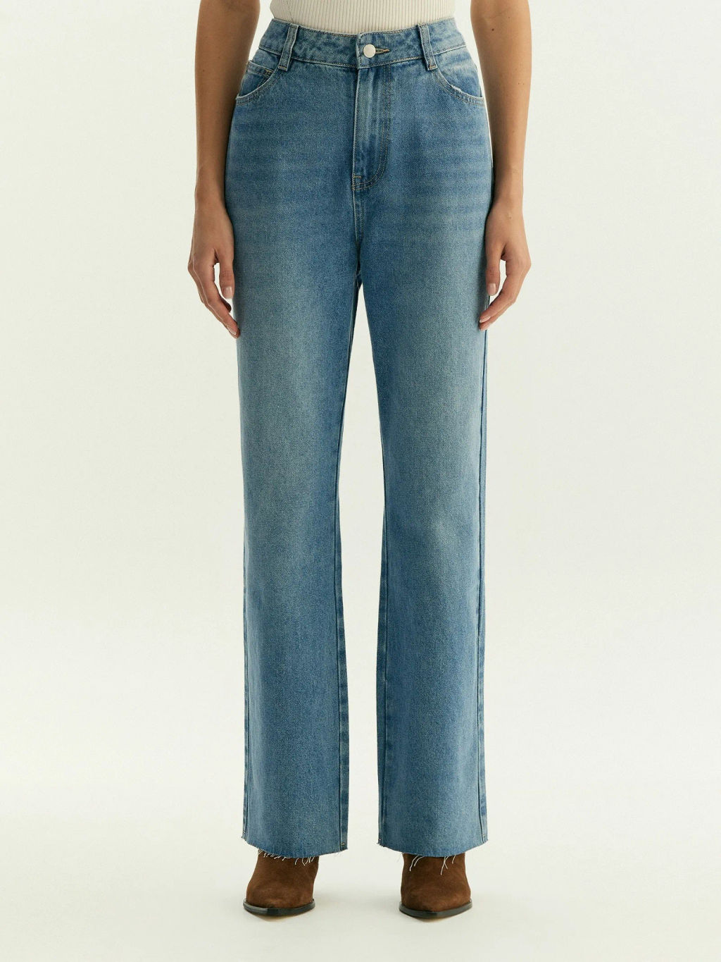 Джинсы Mom Fit 369, D369/skyey