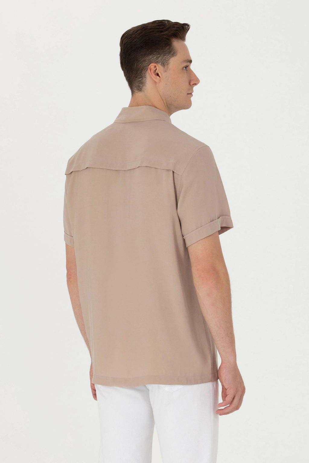 U. S. Polo Assn Мужская рубашка с коротким рукавом Stone - U.s. polo assn фото 5