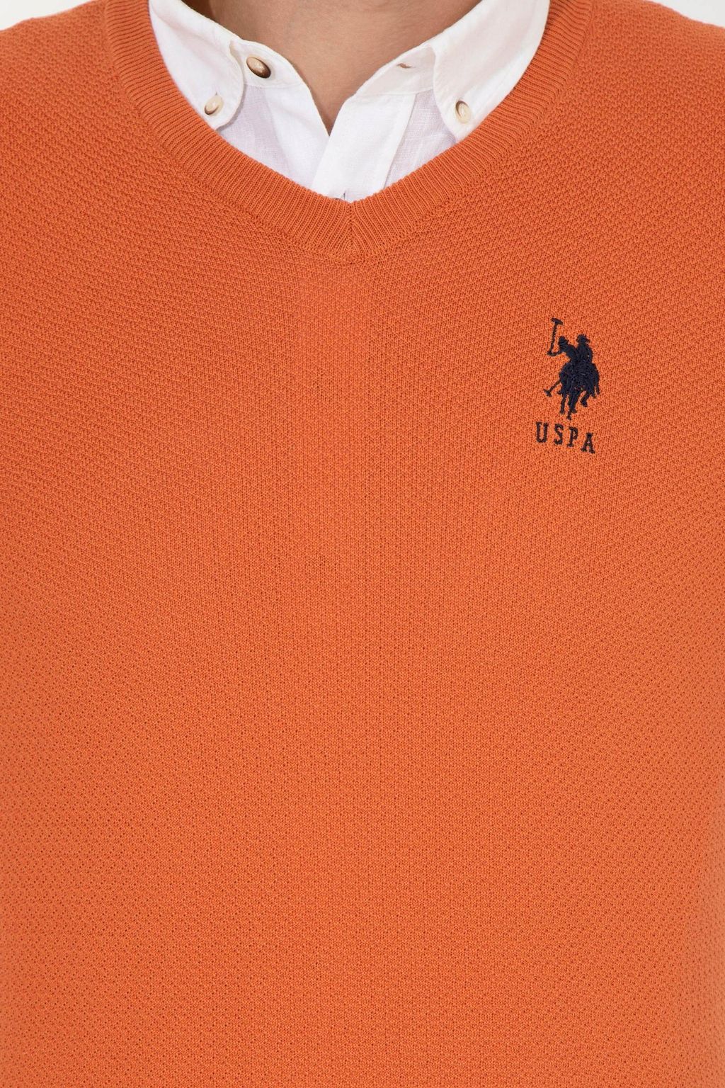 U. S. Polo Assn / Мужской базовый свитер с плиткой - U.s. polo assn фото 6