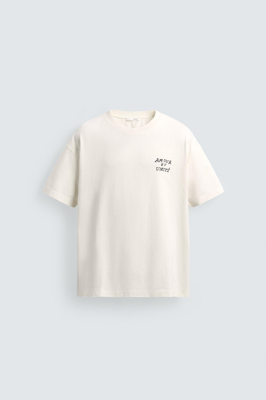 CAMISETA TEXTOS ESTAMPADOS / Blanco