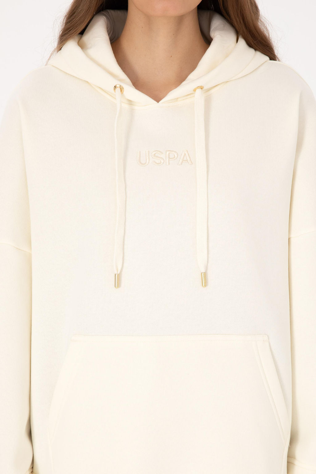 Kad_n Krem Sweatshirt - U.s. polo assn фото 6
