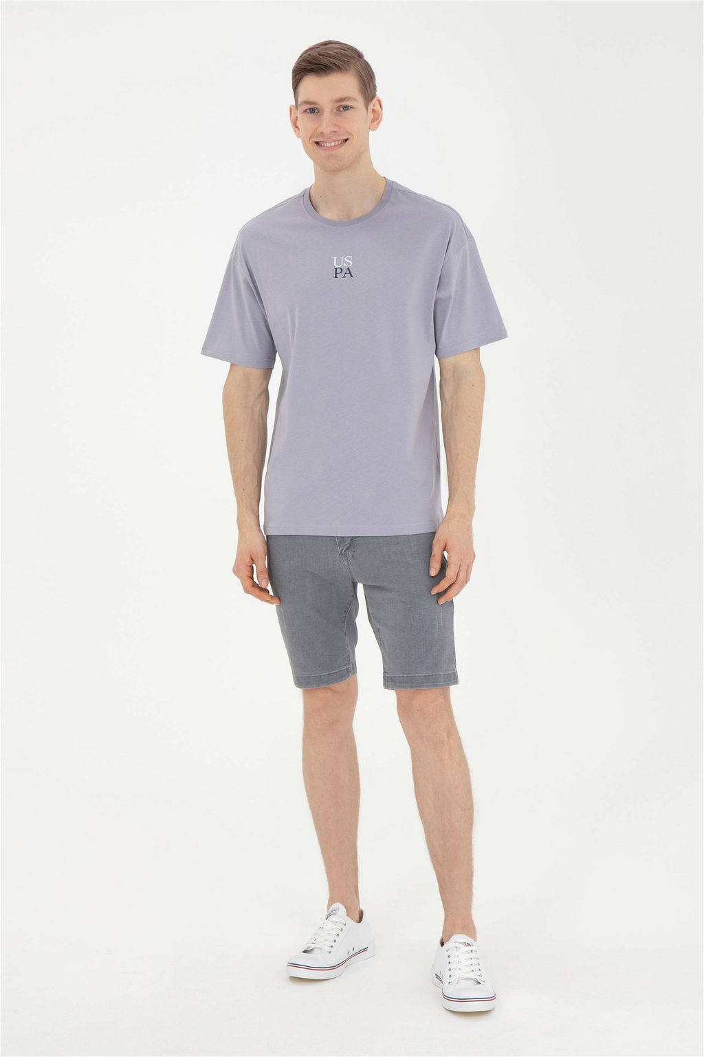 Мужская серая футболка - U.s. polo assn фото 4
