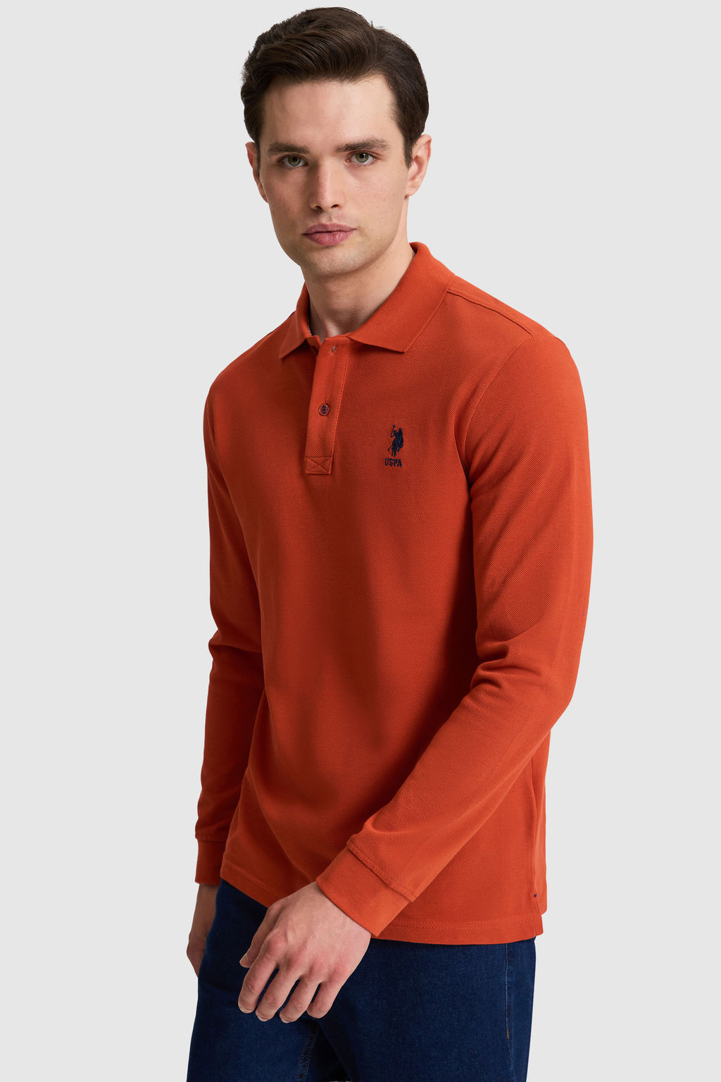 Erkek Kiremit Basic Sweatshirt - U.s. polo assn фото 3