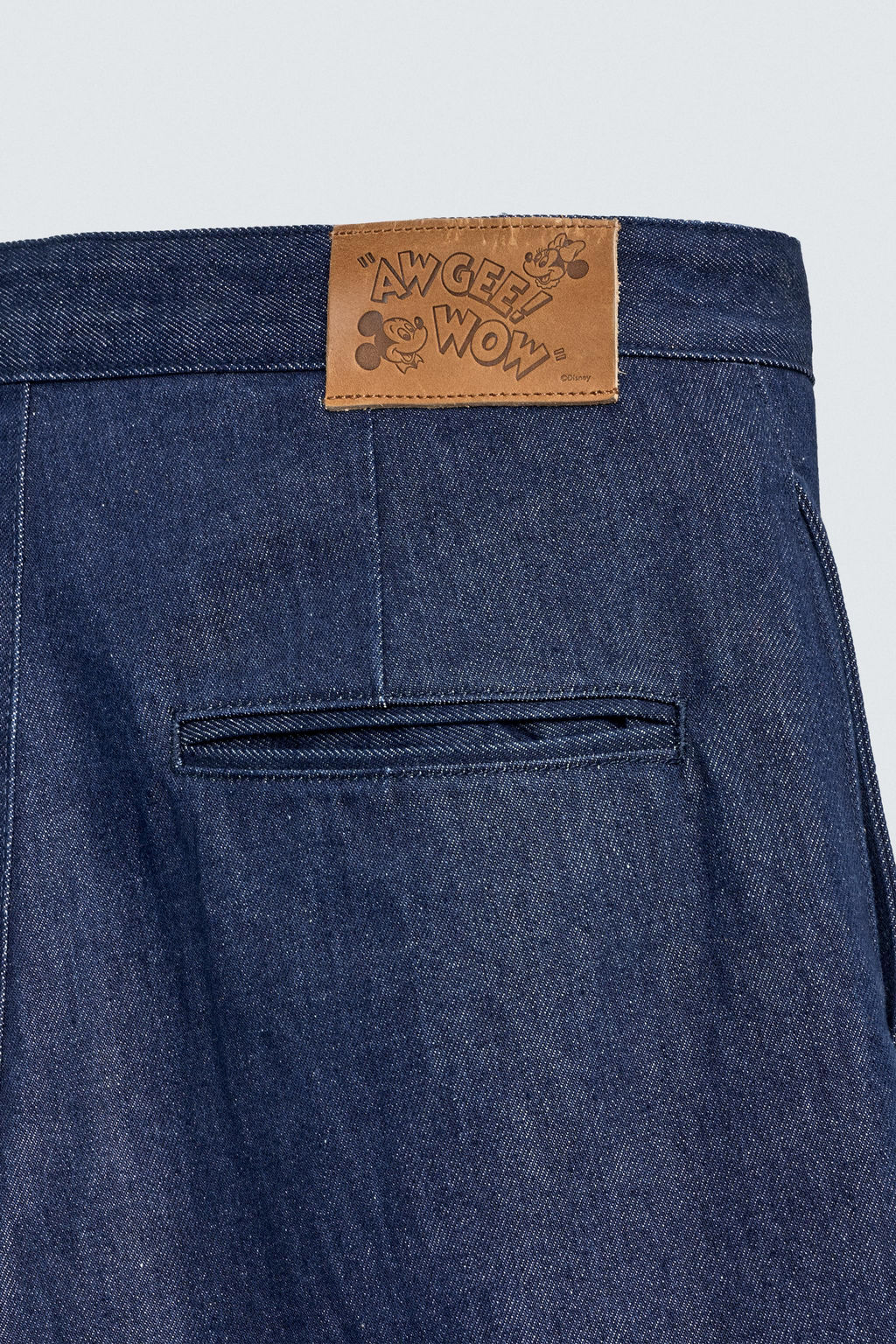 WIDE-LEG DENIM TROUSERS HARRY LAMBERT FOR ZARA X DISNEY  фото 10