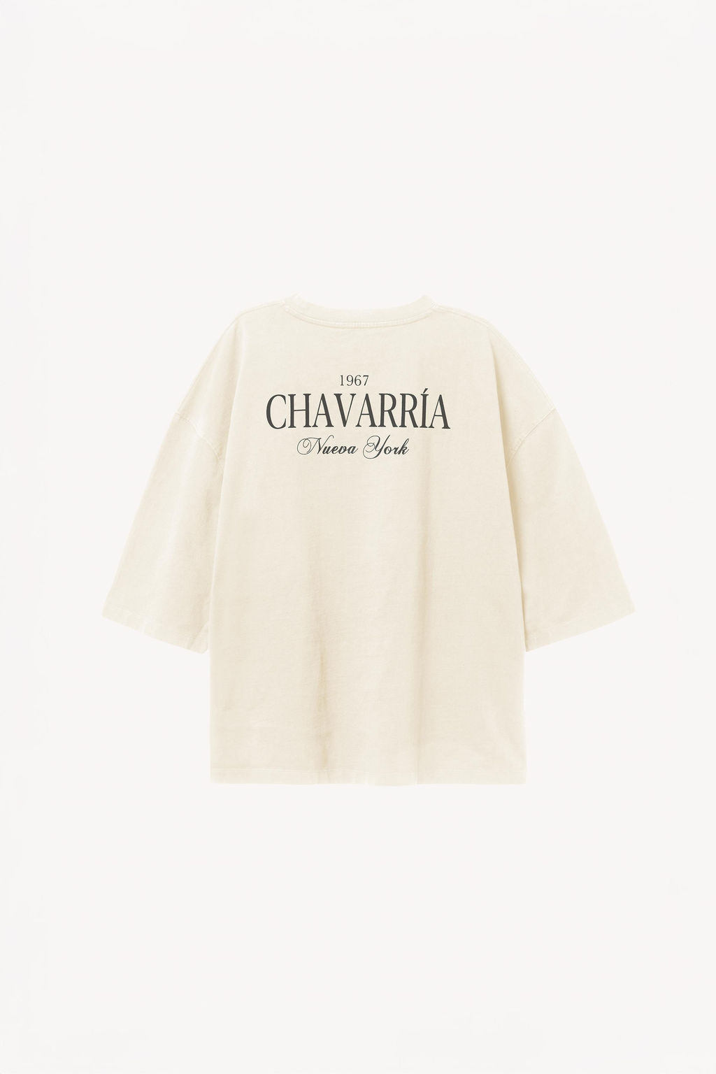 CAMISETA OVERSIZE FIT ESTAMPADO WILLY CHAVARRIA X ZARA / Blanco roto фото 2