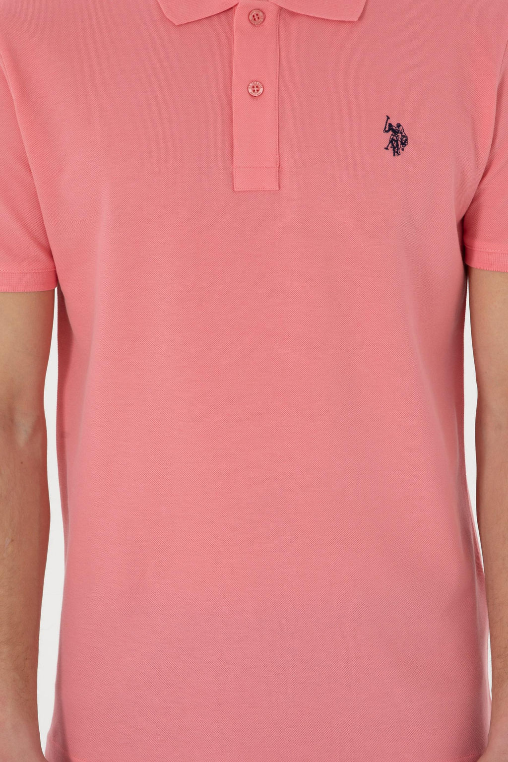 Erkek Slim Fit Polo Yaka Pembe Basic Ti__rt - U.s. polo assn фото 6