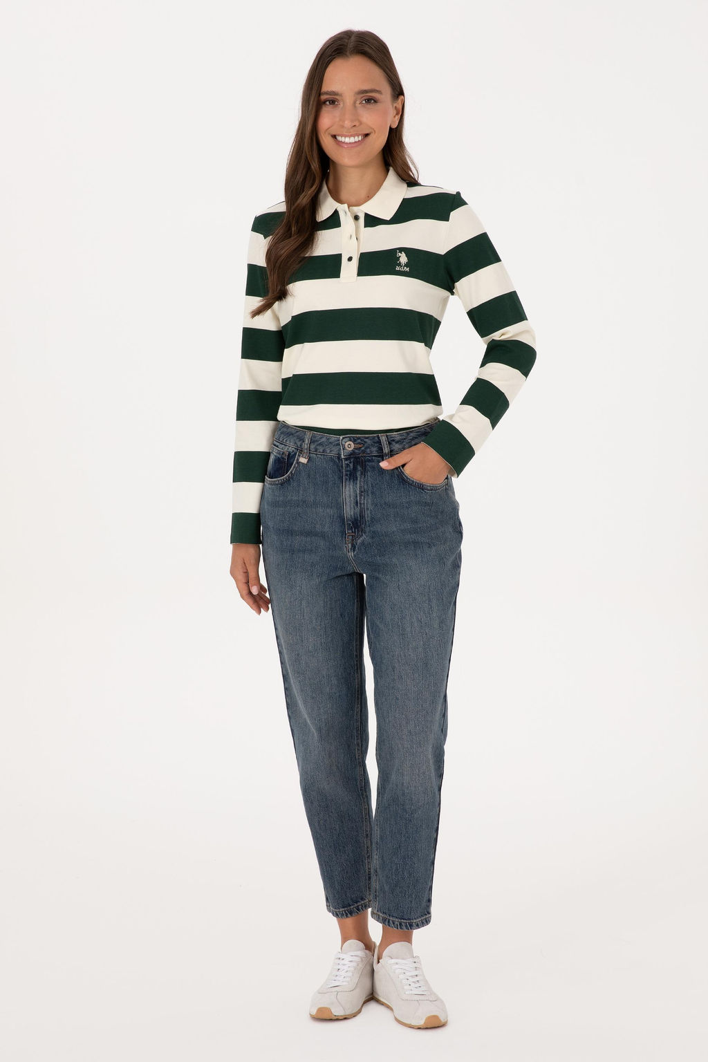Kad_n Koyu Ye_il Sweatshirt Sepette S_rpriz _ndirim - U.s. polo assn фото 4