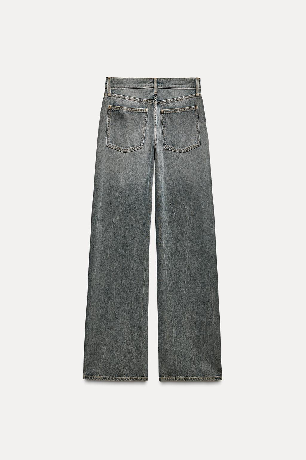 TRF WIDE-LEG MID-WAIST JEANS - Zara фото 35