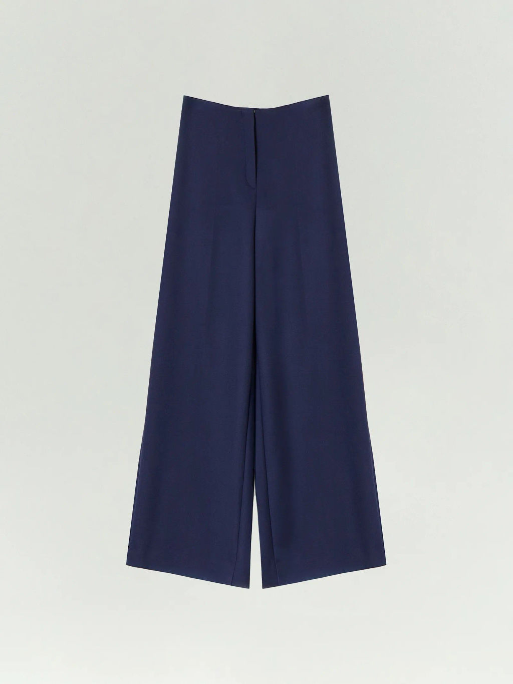 Брюки Emka широкого кроя тёмно-синий вискоза  фото 2