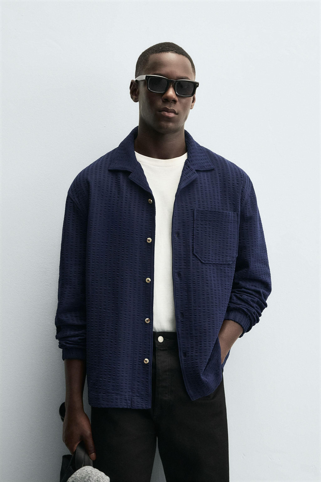 COMFORT SEERSUCKER OVERSHIRT - Zara фото 2