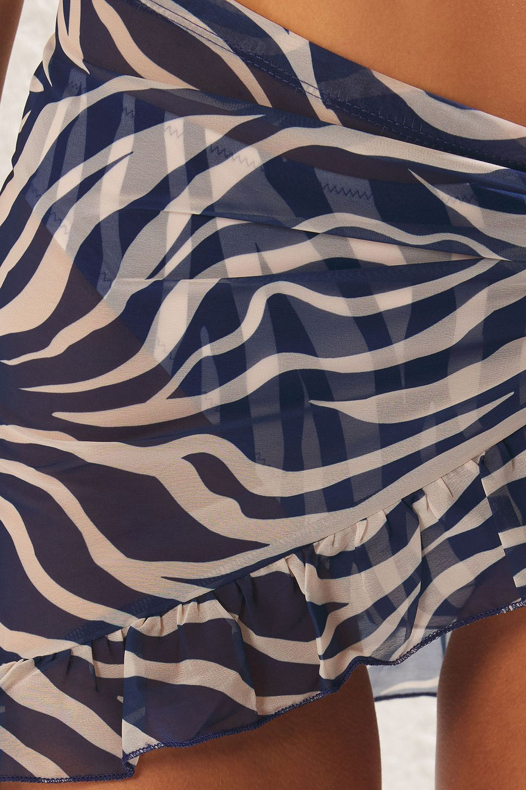 Turuncu Batik Desenli Mini Dokuma Sifon Plaj Pareo TBESS23PR00008 - Trendyolmilla фото 11