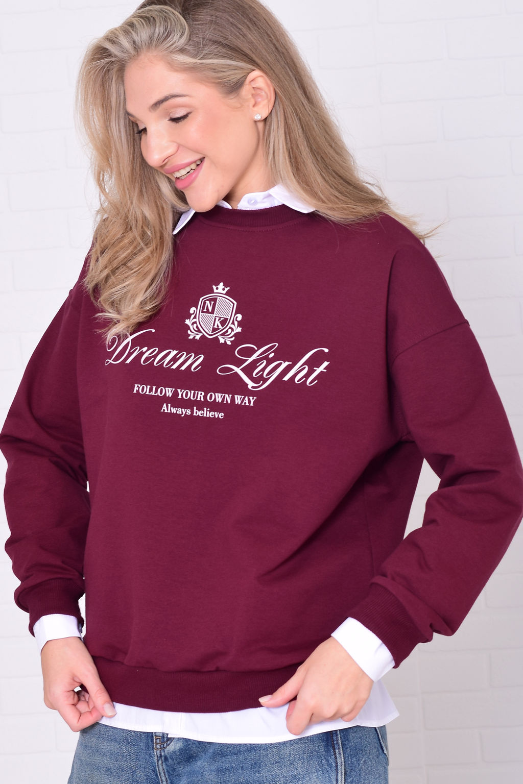 Свитшот женский 6-221 из футера двунитки - Новое кимоно фото 11