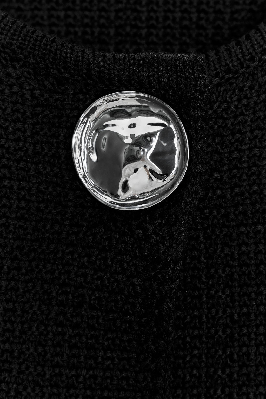 TEXTURED KNIT CARDIGAN WITH BUTTON - Zara фото 6
