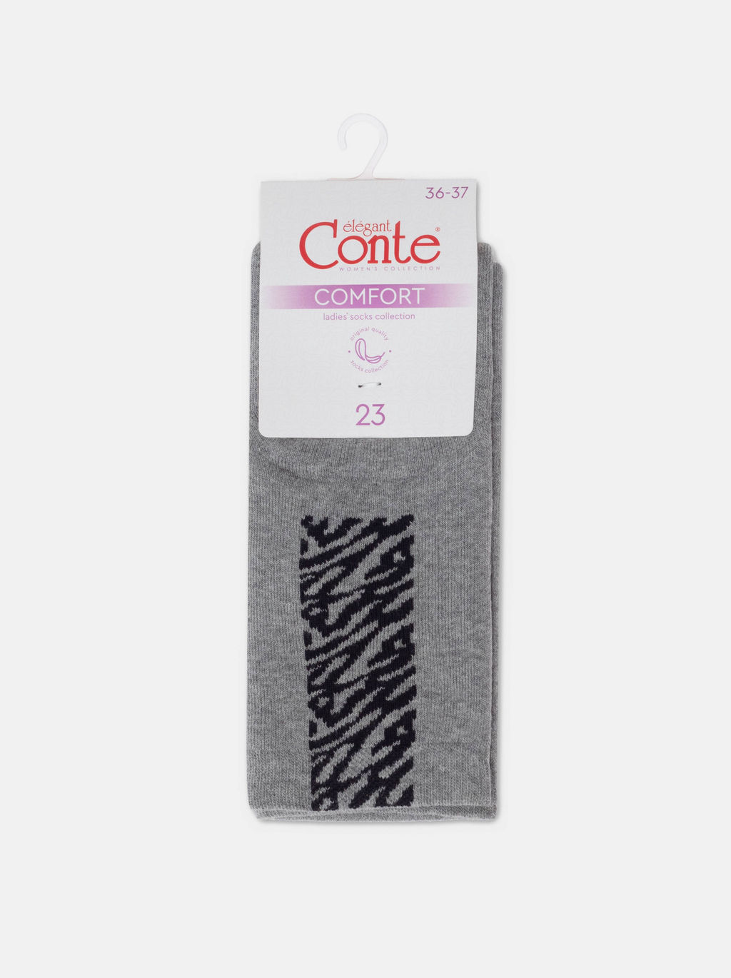 Цена за 2 пары. Носки Удлиненные CONTE COMFORT Носки женские (махровые) серый - Conte elegant фото 13